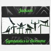 少年用体操毛布 フリースブランケット (正面(横))