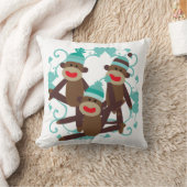 少年用靴下モンキーピロー クッション (ブランケット)