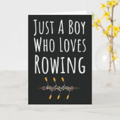 少年用　子供用　ボートのカード カード (黄色い花)