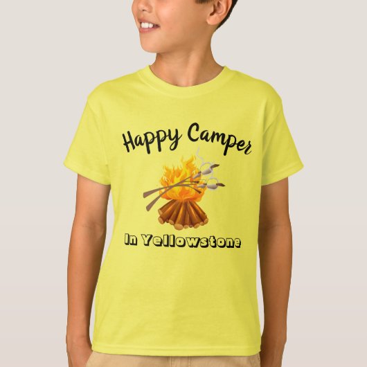 少年用Tシャツ-ハッピーキャンパー Tシャツ (正面)