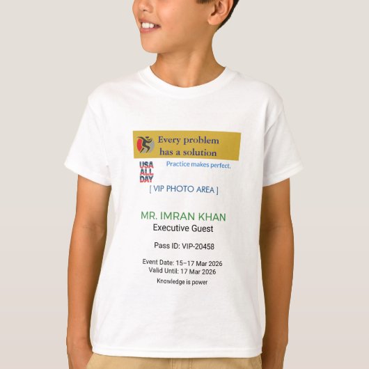 少年用Tシャツ | 誕生日 | オリジナル | ロゴ Tシャツ (正面)