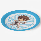 少年空手武術芸術誕生会 ペーパープレート (アングル)