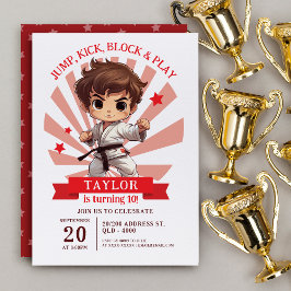 少年空手武術芸術誕生会 招待状