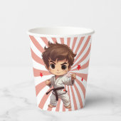 少年空手武術芸術誕生会 紙コップ (裏面)