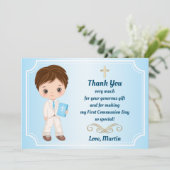 少年第一聖体拝領サンキューカード サンキューカード (スタンド正面)