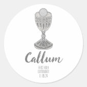 少年第一聖餐式 ラウンドシール (正面)