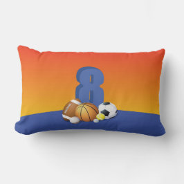 少年第8誕生日スポーツボール ランバークッション