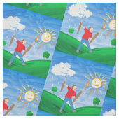 少年絵画の空 ファブリック (見本)