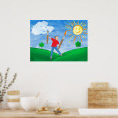 少年絵画の空 ポスター (キッチン)