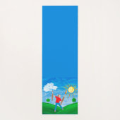 少年絵画の空 ヨガマット (裏面)