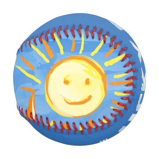 少年絵画の空 野球ボール (正面右)