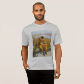 少年考えの野外景勝地 Tシャツ (正面フル)