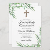 少年聖域の緑エレガント 招待状 (正面/裏面)