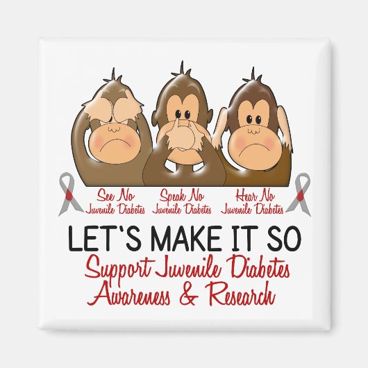 少年話糖尿病を聞かない2 マグネット (正面)