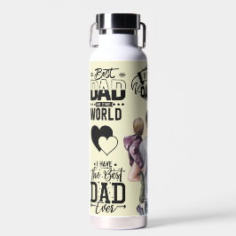 少年誇りを持ったパパ ウォーターボトル