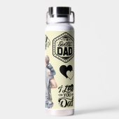 少年誇りを持ったパパ ウォーターボトル (背面)