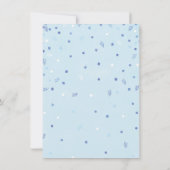 少年誕生日招待状と青いバルーン 招待状 (裏面)