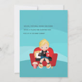 少年誕生日映画ナイトスリープバーパーティー 招待状 (裏面)