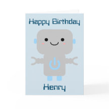 少年誕生日 かわいいアニメロボット ロケット