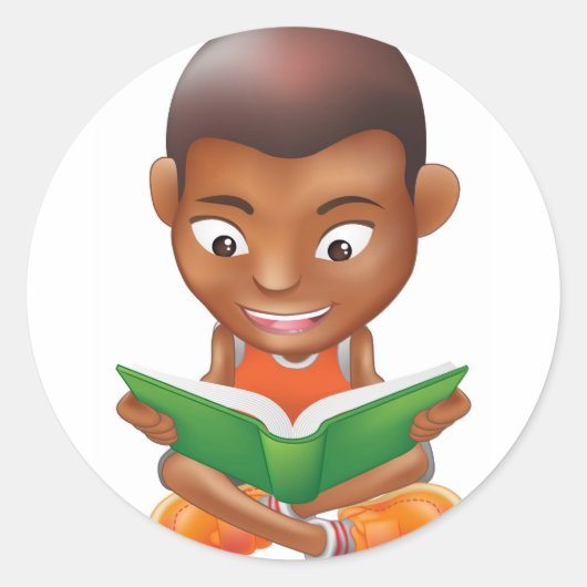 少年読は本だ ラウンドシール (正面)