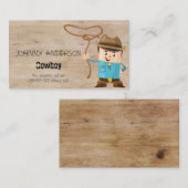 少年遊び台用キッドカウボーイ名刺 コーリングカード (正面/裏面)
