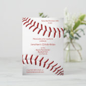 少年野球の誕生日またはチームのパーティー 招待状 (スタンド正面)