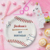 少年野球の誕生日パーティー ペーパープレート (パーティー)