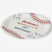 少年野球の誕生日パーティー ペーパープレート (アングル)