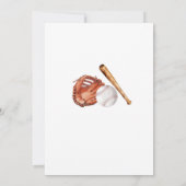 少年野球の赤ちゃんシャワーだ 招待状 (裏面)