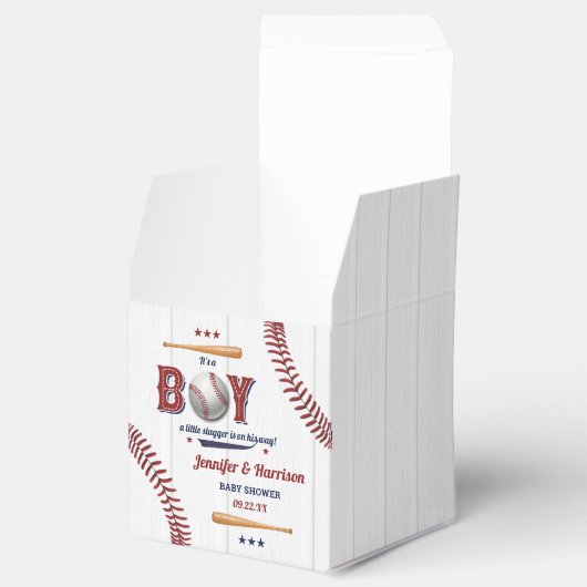 少年野球の赤ちゃんシャワー フェイバーボックス (オープン)
