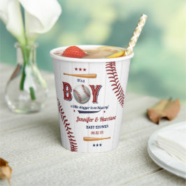 少年野球の赤ちゃんシャワー 紙コップ