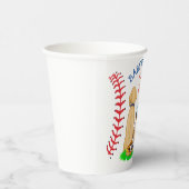 少年野球をテーマにした赤ちゃんシャワー2研究室とベビー 紙コップ (右)