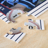 少年野球カードの写真 ジグソーパズル (側面)