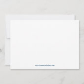 少年野球テーマ誕生パーティーの招待 招待状 (裏面)