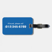 少年野球パーソナライズされたテーマラゲッジタグ ラゲッジタグ (裏面横)