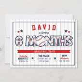 少年野球1/2誕生日招待状 招待状 (正面)