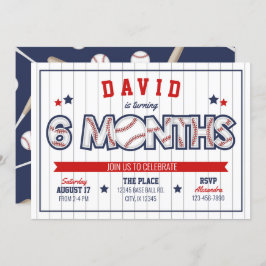 少年野球1/2誕生日招待状 招待状