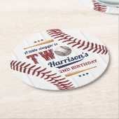 少年野球2回目の誕生日 ラウンドペーパーコースター (アングル)