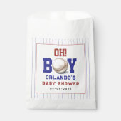 少年野球 ベイビーシャワー | かわいいスポーツパーティー フェイバーバッグ (正面)