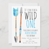 少年野生の1部族矢印1歳の招待状 招待状 (正面)