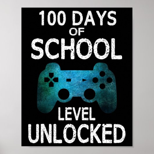 少年100日の学校ゲーマーのビデオゲームレベルUn ポスター (正面)