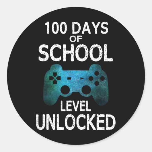 少年100日の学校ゲーマーのビデオゲームレベルUn ラウンドシール (正面)