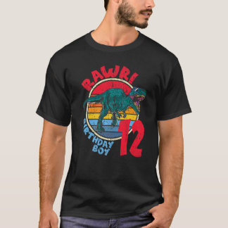 少年12誕生日ラワールティラノサウルスレックスI家族 Tシャツ