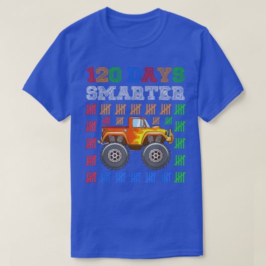 少年120th日の学校モンスタートラック120日Sm Tシャツ (デザイン正面)