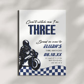 少年3歳 モトクロス ダートバイク 誕生日 招待状