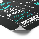 少年6ヶ月の誕生日ボードの半分のパーティー ポスター (角)