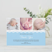少年《キリスト教》洗礼式や命名式/バプテスマサンキューカード サンキューカード (スタンド正面)