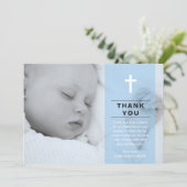 少年《キリスト教》洗礼式や命名式/洗礼サンキューカード サンキューカード (スタンド正面)