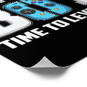 少年 ゲームレベルアップ ゲーム 誕生日 ゲーマー 9 ポスター (角)