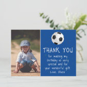少年 サッカー ボール 誕生日 サンキューカード (スタンド正面)